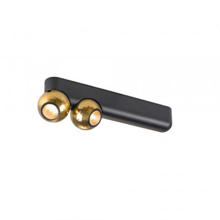 SLV 1010306 DYSKO Wand- und Deckenleuchte Double PHASE 2700K 13W 36° schwarz/gold