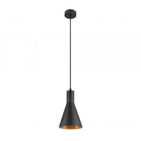SLV 1010285 LALU Pendelleuchte, E27-Fassung, Pendellänge 200 cm, schwarz