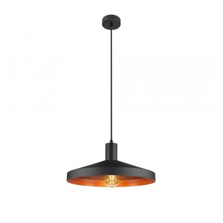 SLV 1010285 LALU Pendelleuchte, E27-Fassung, Pendellänge 200 cm, schwarz