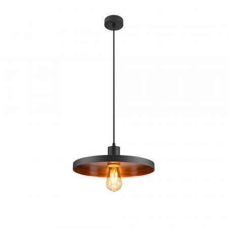 SLV 1010285 LALU Pendelleuchte, E27-Fassung, Pendellänge 200 cm, schwarz