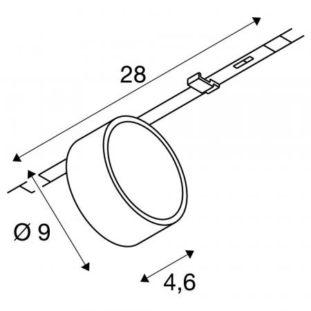 SLV 1010245 KALU 2.0 3~ LED Schienenstrahler 10W 1450lm 3000K 36° Weiß DALI – moderner 3-Phasen Spot mit intelligenter Lichtsteuerung