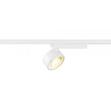 SLV 1010232 2.0 1~ LED Schienenstrahler 10W 1500lm 4000K 36° Weiß – moderner Phasenstrahler für 1-Phasen Schienensysteme
