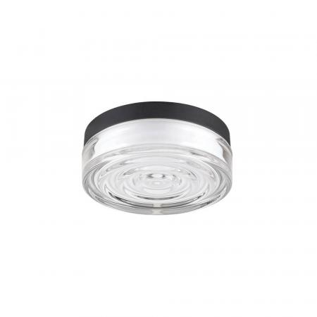 SLV 1010211 CYFT WAVE XL Wand- und Deckenleuchte 15W 2700/3000/4000K IP65 schwarz – moderne Lichtlösung mit strukturierter Glasoptik