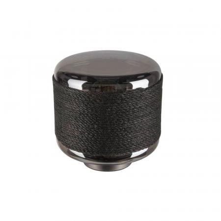 SLV 1010209 PANTILO ROPE 19 Tischleuchte E27 IP20 silber – kompakte Design-Tischleuchte mit Naturseil