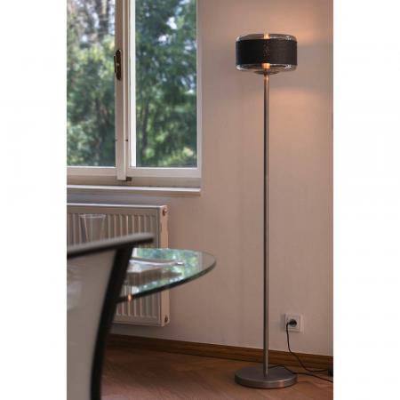 SLV 1010207 PANTILO ROPE 27 Stehleuchte E27 IP20 silber – dekorative Design-Stehleuchte mit Naturseil