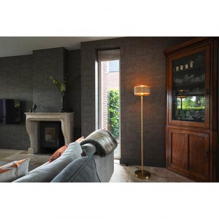SLV 1010206 PANTILO ROPE 27 Stehleuchte E27 IP20 gold – dekorative Design-Stehleuchte mit Naturseil