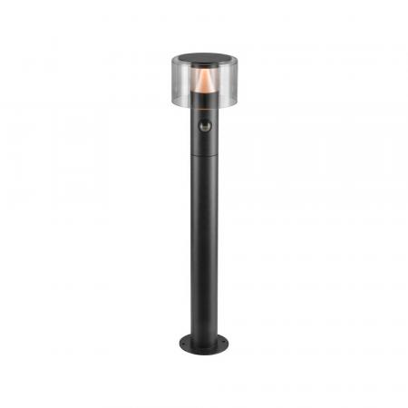 SLV 1010200 TAHA II 70 Stehleuchte SENSOR 10W 2200/2700K IP54 schwarz – intelligente Außen-Stehleuchte mit Bewegungsmelder