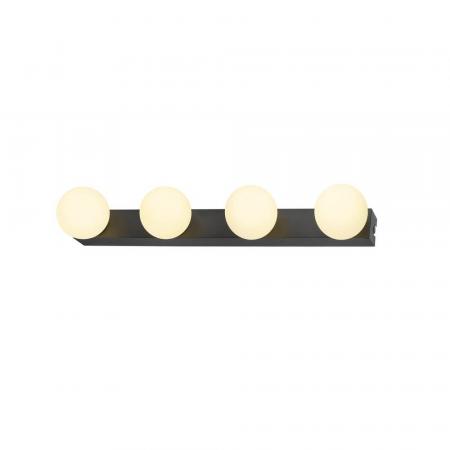 SLV 1010193 SUN MIRROR Wandleuchte quad 18W 1200–1400lm CCT IP44 schwarz – flexible Lichtlösung für Bad und Wohnbereich