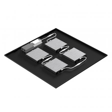 SLV 1010578 PAVANNO – LED Einbauleuchte 62x62 cm 17W 3000/4000/5000K UGR<19 schwarz/weiß