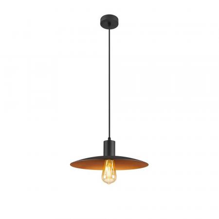 SLV 1010786 LALU® SET, Pendelleuchte, E27 Base, ELYPSE 33, Pendellänge 200 cm, Leuchtmittel inklusive, schwarz