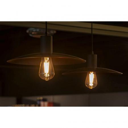 SLV 1010786 LALU® SET, Pendelleuchte, E27 Base, ELYPSE 33, Pendellänge 200 cm, Leuchtmittel inklusive, schwarz