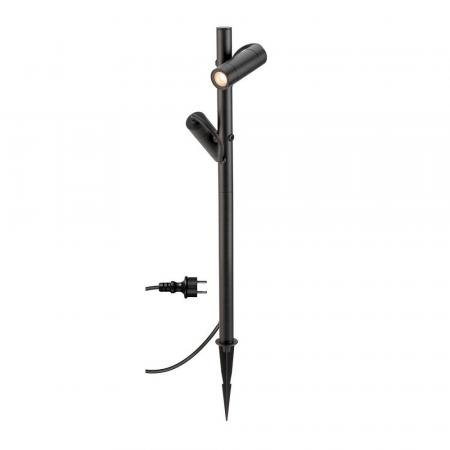 SLV 1011033 HELIA SLIM Pole Double LED Outdoor Stehleuchte IP65 2200K Schwarz