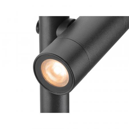 SLV 1011033 HELIA SLIM Pole Double LED Outdoor Stehleuchte IP65 2200K Schwarz