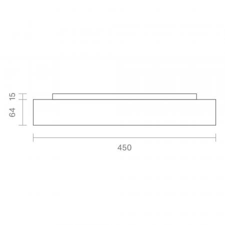 Sigor Aufbauleuchte Disc 450mm weiß 17/22/30W 3000/4000K IP20 120° Ra90