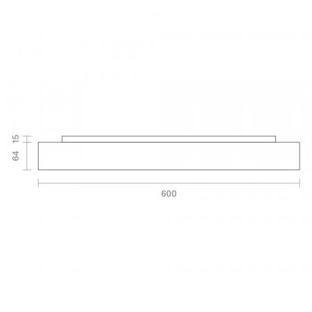 Sigor Aufbauleuchte Disc 600mm weiß 38/50W 3000/4000K IP20 120° Ra90
