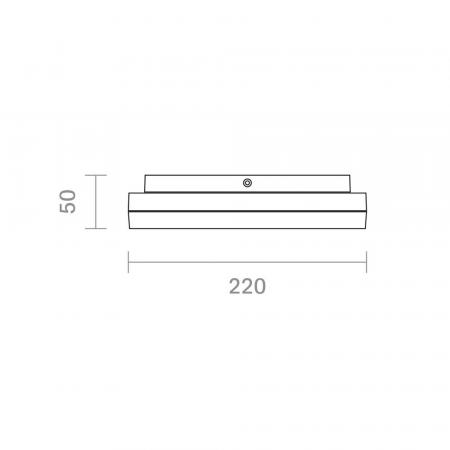 Sigor Aufbauleuchte Circel 220mm silber IP54 Ra80