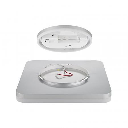 Sigor Aufbauleuchte Square 260mm silber IP54 Ra80