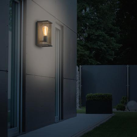 Sigor Außen Wandleuchte Nulatern mit Sensor in Anthrazit