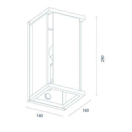 Sigor Außen Wandleuchte Nulatern mit Sensor in Anthrazit