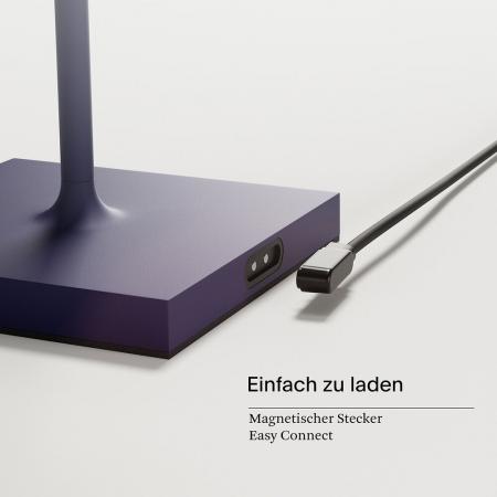 Sigor Akku-Tischleuchte Nuindie 380mm pflaumenblau 2,2W FlexMood 2200K/2700K IP54 168/197lm Ra85