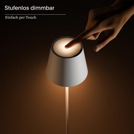 Sigor Akku-Stehleuchte Nuindie 1200mm dünenbeige rund 2,2W FlexMood 2200K/2700K IP54 168/197lm Ra85