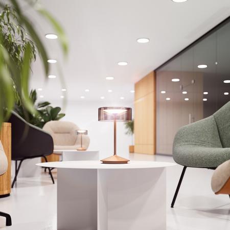 Sigor Akku-Glasleuchte Numotion in Schneeweiß mit FlexMood 2200K/2700K 265mm IP54 In- & Outdoor