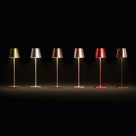 Sigor Akku-Tischleuchte Nuindie USB-C 380mm mokkabraun 2,2W FlexMood 2200K/2700K IP54 168/197lm Ra85