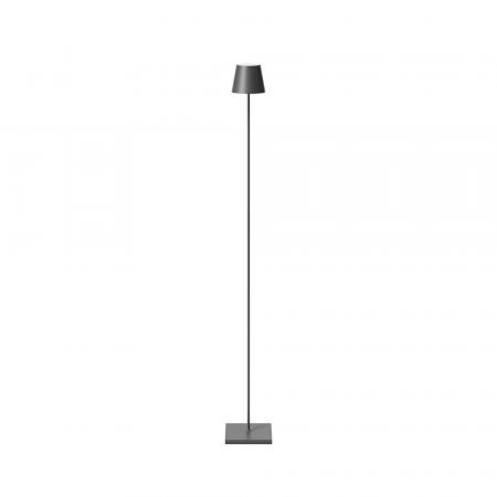 Sigor Akku-Stehleuchte Nuindie 1200mm graphitgrau rund 2,2W FlexMood 2200K/2700K IP54 168/197lm Ra85