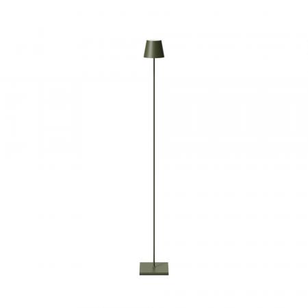 Sigor Akku-Stehleuchte Nuindie 1200mm Tannengrün rund 2,2W FlexMood 2200K/2700K IP54 168/197lm Ra85