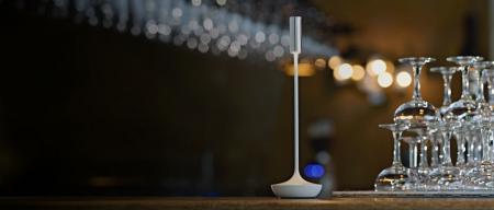 Sigor Akku-Tischleuchte Nucandle keramikweiß 1,6W 2700K IP54