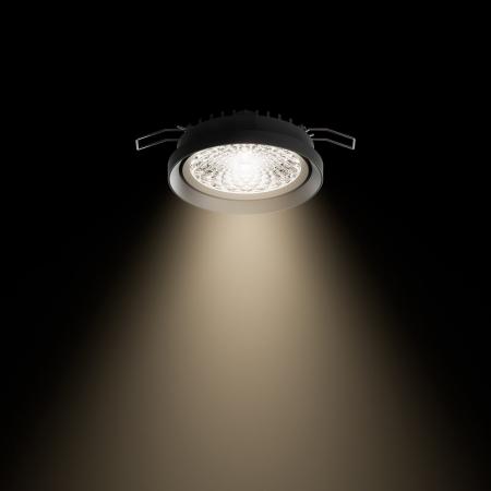 Sigor Nivo Einbaubauleuchte fix 111mm 36° schwarz 14W 3000-1800K DTW IP30 950lm Ra90