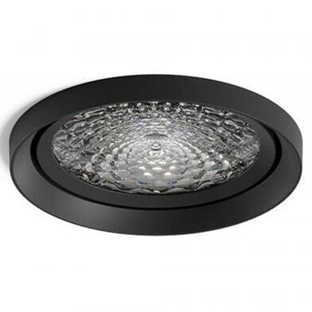 Sigor Nivo Einbaubauleuchte fix 111mm 50° schwarz 14W 3000-1800K DTW IP30 950lm Ra90