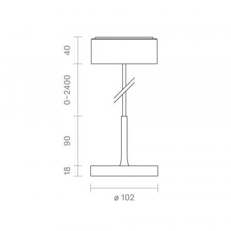 Sigor Nivo Pendelleuchte Aufbau 50° weiß 14W 3000-1800K DTW IP30 950lm Ra90 -  4812301