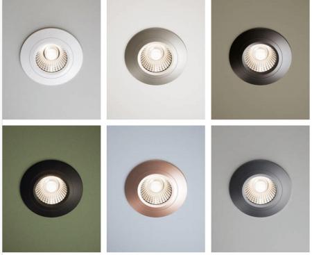 Sigor Einbauleuchte 68 Diled 6W 380lm 3000K Schwarz Chrom 36° dimmbar