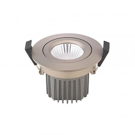 Sigor Einbauleuchte 68 Diled 10W 640lm 2700K stahl 36° dimmbar