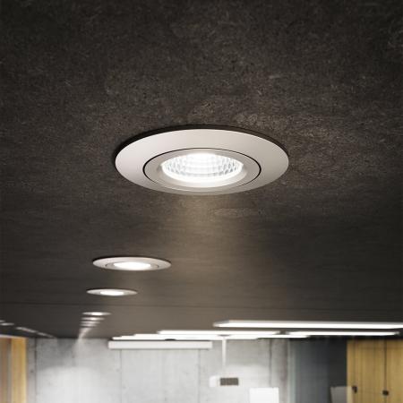 Sigor Einbauleuchte 68 Diled 10W 640lm 2700K stahl 36° dimmbar