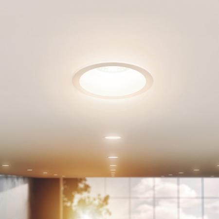 Sigor Einbauleuchte 68 Diled Low Glare 6W 380lm 3000K weiß 32° dim