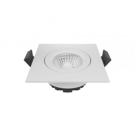 Sigor Einbauleuchte 68 Diled Eckig 6W 370lm 2700K weiß 36° dimnbar