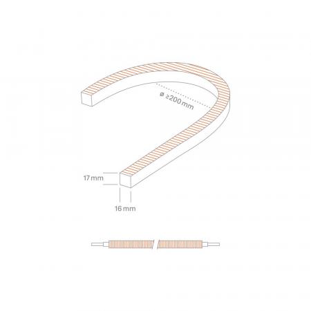 Sigor 15W/m Art Side LED-Streifen RGB 5m 1617 IP67 24V 380lm/m