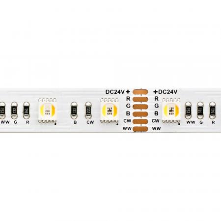 Sigor 17W/m RGB/TW LED-Streifen RGB/2300+6500K 5m 60 LED/m IP20 24V 1001lm RA80 WH