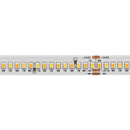 Sigor 20W/m Tunable White LED-Streifen 4000-2100K 5m 288LED/m IP20 24V 2139lm RA90