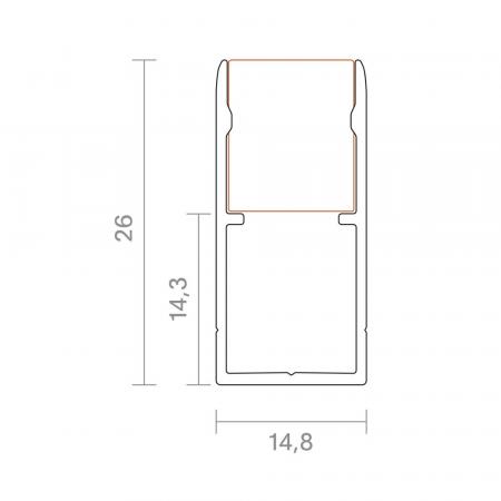 Sigor 1m Profil 13 ART OMNI/TOP Kabelkanal -  9810401
