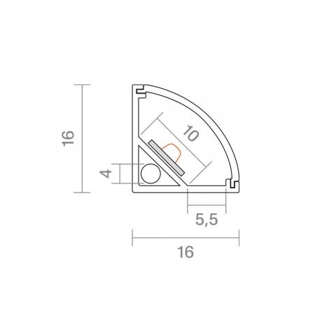 Sigor 1m Eckenprofil 10 -  9821101