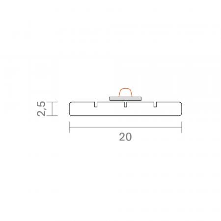 Sigor 1m Alu-Kühlschiene 20