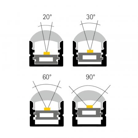 Sigor 1m Aufbauprofil Winkel 12 -  9829201