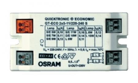 OSRAM QUICKTRONIC QT-ECO 2X5…11 S elektronisches Vorschaltgerät A2/A3 EEI IP20