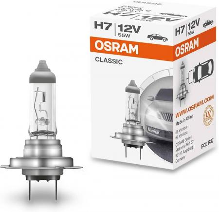 OSRAM 64210CLC Auto-Lampe Classic Line H7, Halogen, 12V / 55W, Sockel: PX26d