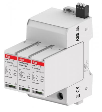 ABB OVR PV T1-T2 5-1500 P TS QS SPD Typ 1+2 geprüft, 5 kA für Leerlaufspannungen bis 1.500 V DC