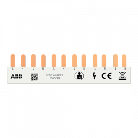 ABB PSX1/12N Phasenschiene FlexLine 1P+N, 12Pins, 6 TE, 10qmm L-N-L-…