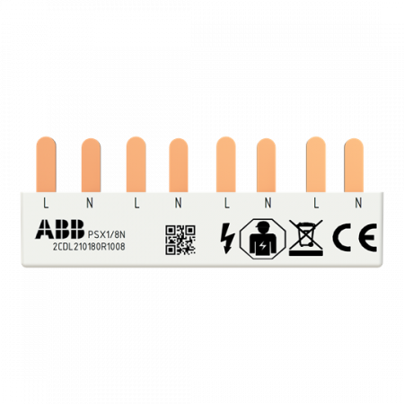 ABB PSX1/8N Phasenschiene FlexLine 1P+N, 8Pins, 4 TE, 10qmm L-N-L-…